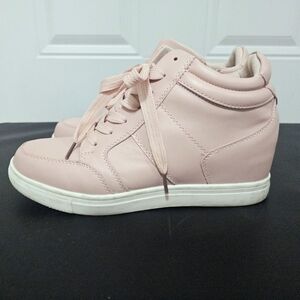 Pink High-Top Women's Sneakers